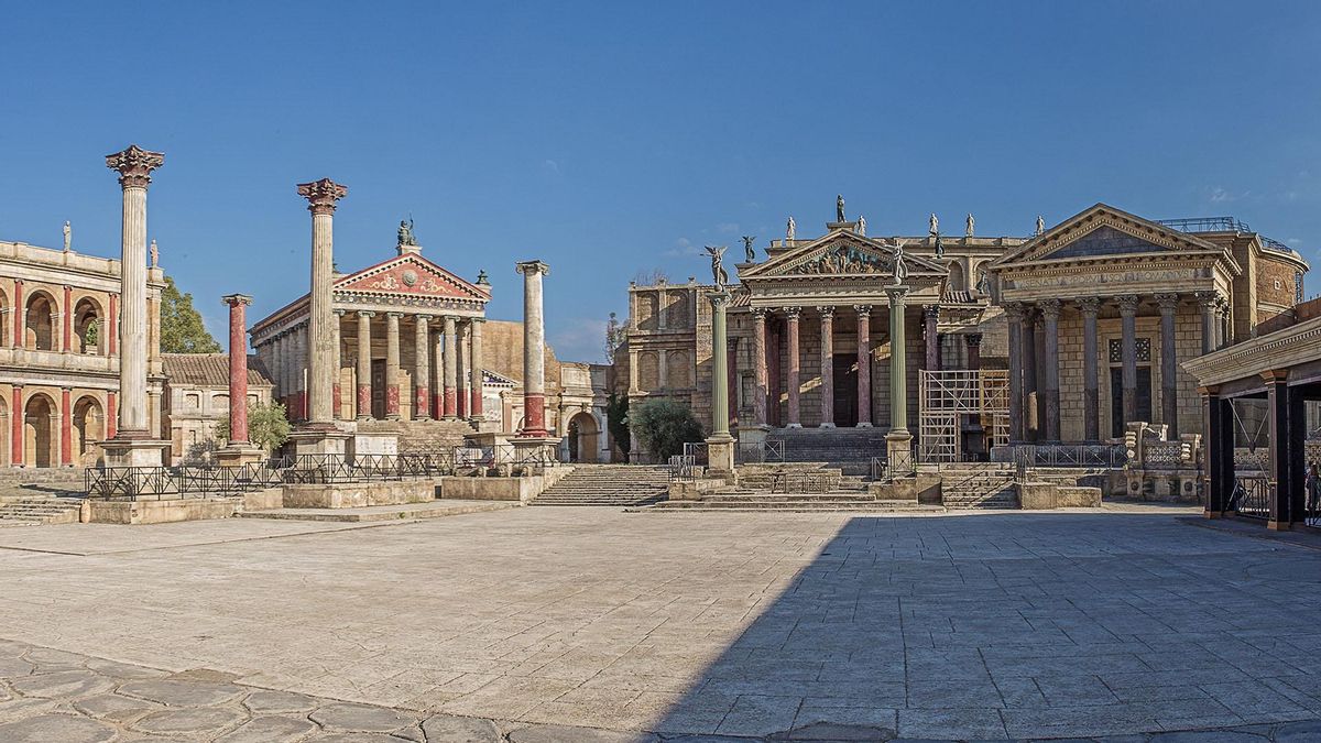 Escenarios usados para la serie Roma rodada en Cinecittà