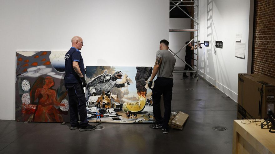 Las bóvedas del Conde Duque se preparan para acoger lo mejor del Premio BMW de Pintura