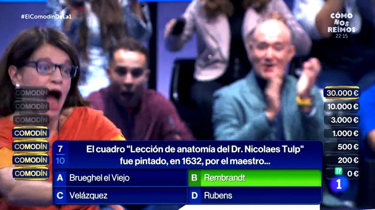 María, a punto de caer en 'El Comodín de La 1'.jpg