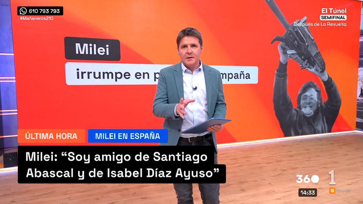 Jesús Cintora, en 'Mañaneros 360'