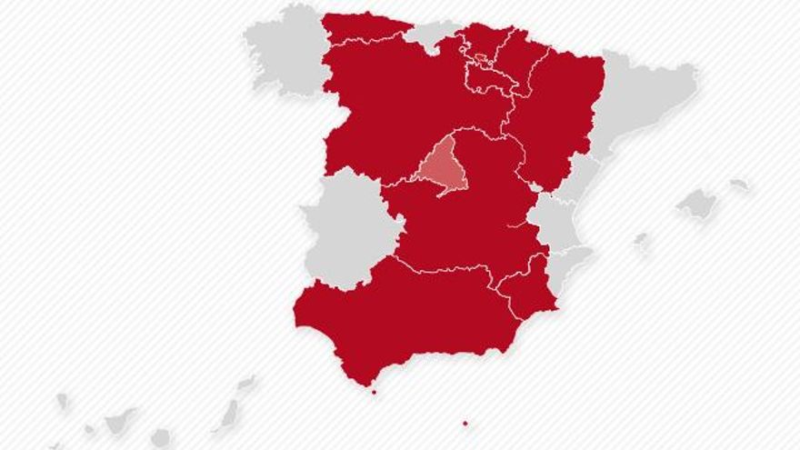 Nueve comunidades autónomas han anunciado ya el cierre de todo su territorio