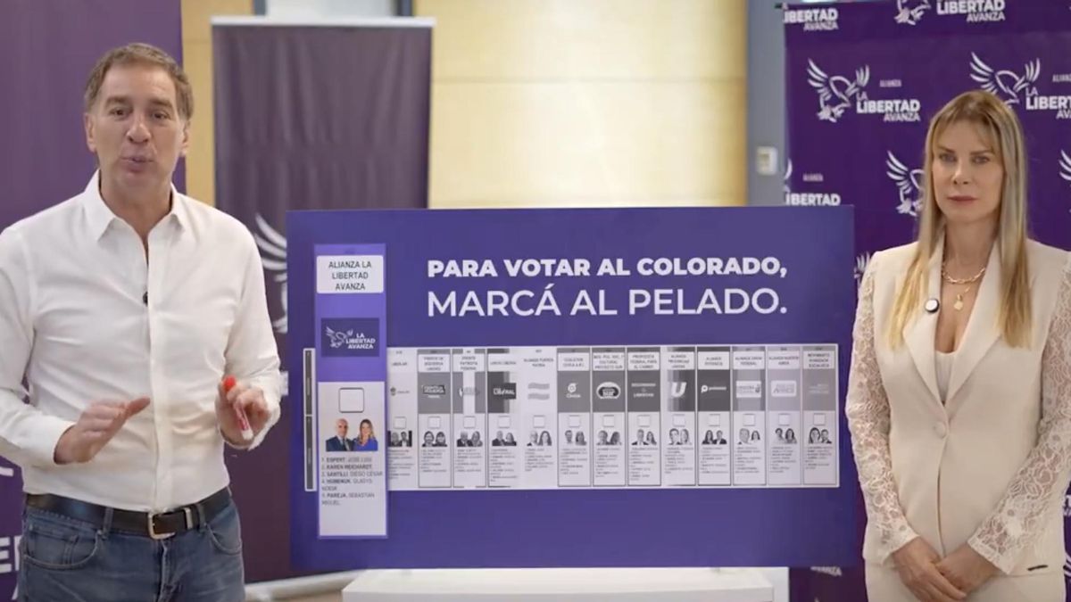 Santilli y Karen Reichardt, en el último spot de campaña de LLA.