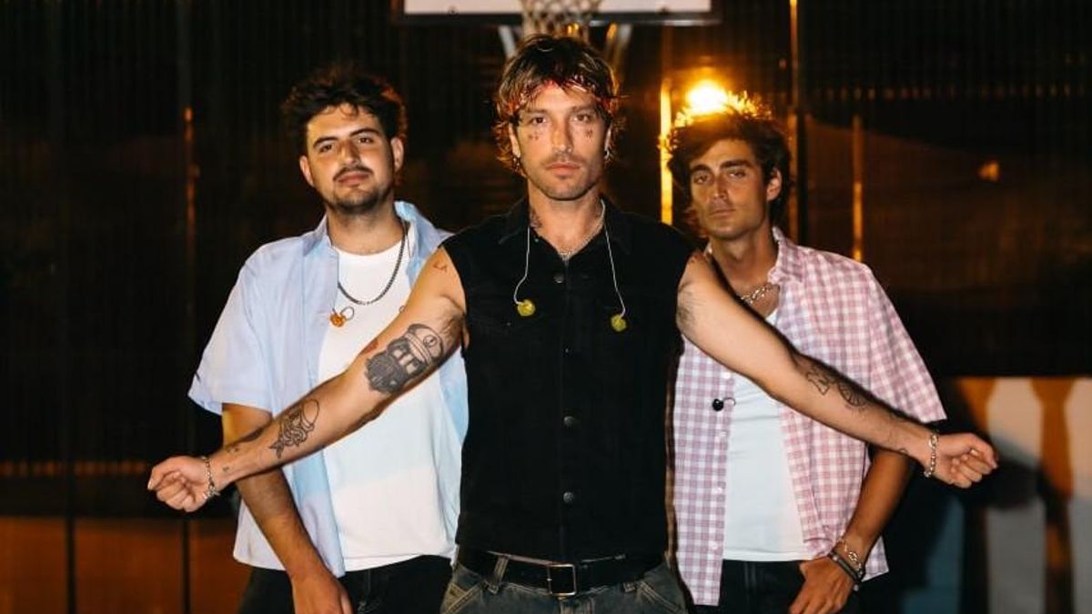 Adrián Roma, Juan Fernández y Jorge Diéguez, integrantes de la banda musical Marlon.