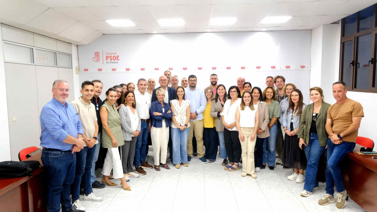 Encuentro del PSOE de La Palma con la dirección regional.