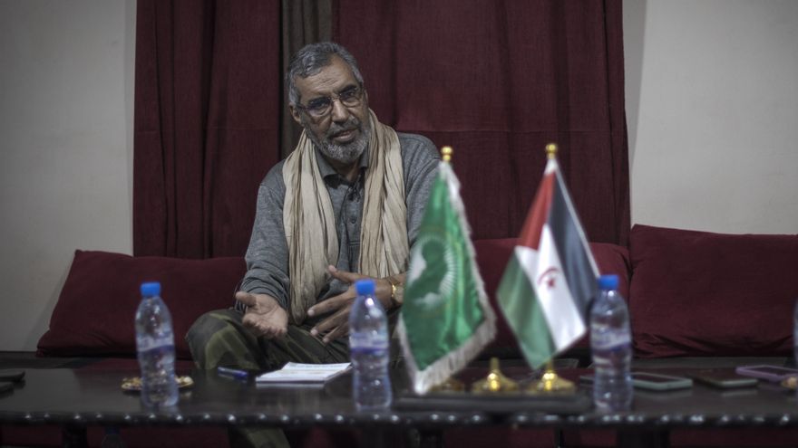 Bucharaya Hamudi durante la entrevista.