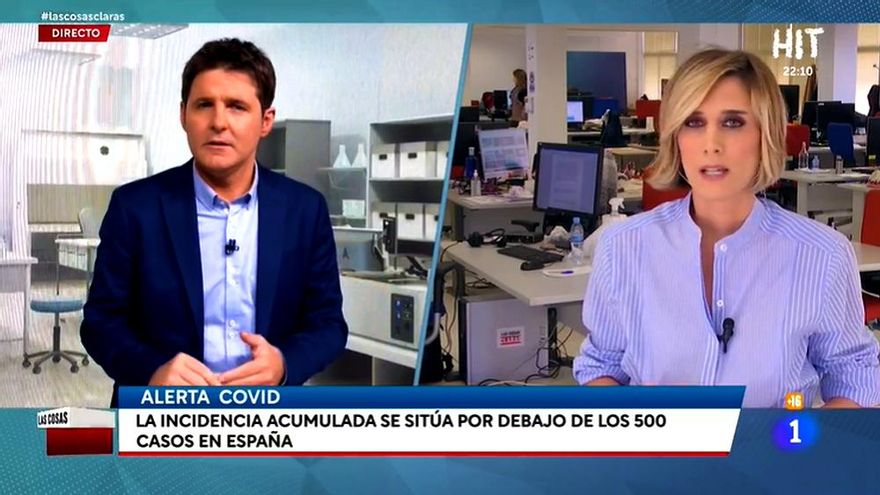 Jesús Cintora con Ane Ibarzábal en 'Las cosas claras'