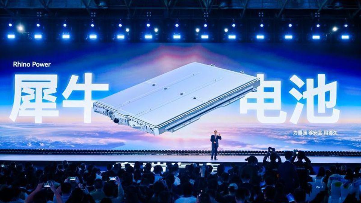 Acto de presentación de la nueva batería de estado sólido de Chery.