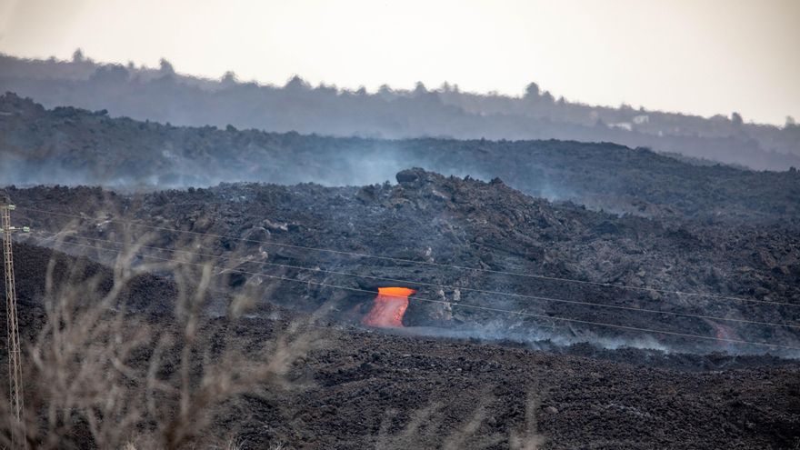 Lava del volcán de Cumbre Vieja