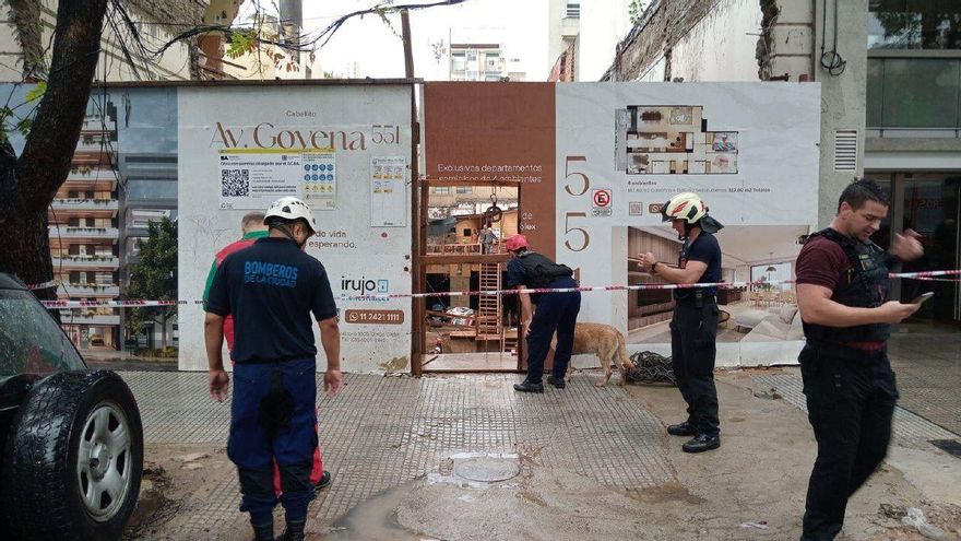 Hallan otro cuerpo y ya son dos los fallecidos por un derrumbe en el barrio porteño de Caballito