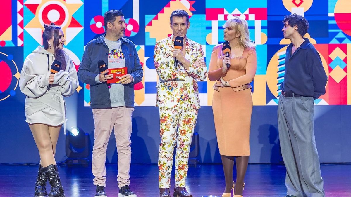 Inés Hernand, Jesús Vázquez y Javier Ambrossi, presentadores del Benidorm Fest 2026