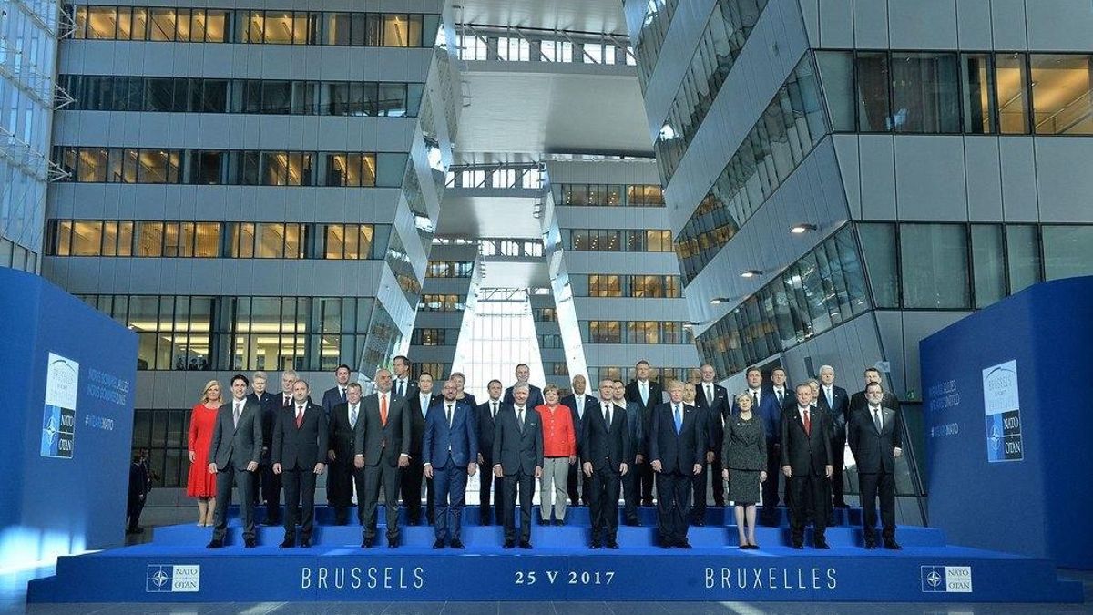 Foto de familia de la OTAN en Bruselas en 2017