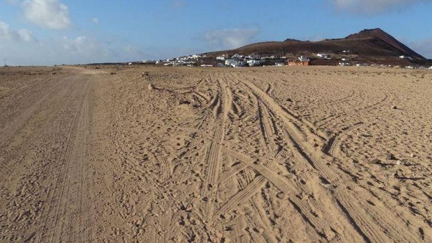 Terreno afectado por el rally Isla de los Volcanes, en Lanzarote, el año 2021