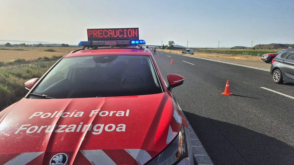 Mueren dos hombres de 38 y 23 años tras sufrir un accidente de tráfico en la localidad navarra de Beriáin