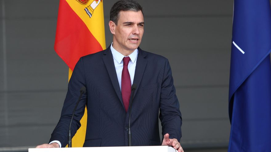 El presidente del Gobierno, Pedro Sánchez, en Lituania