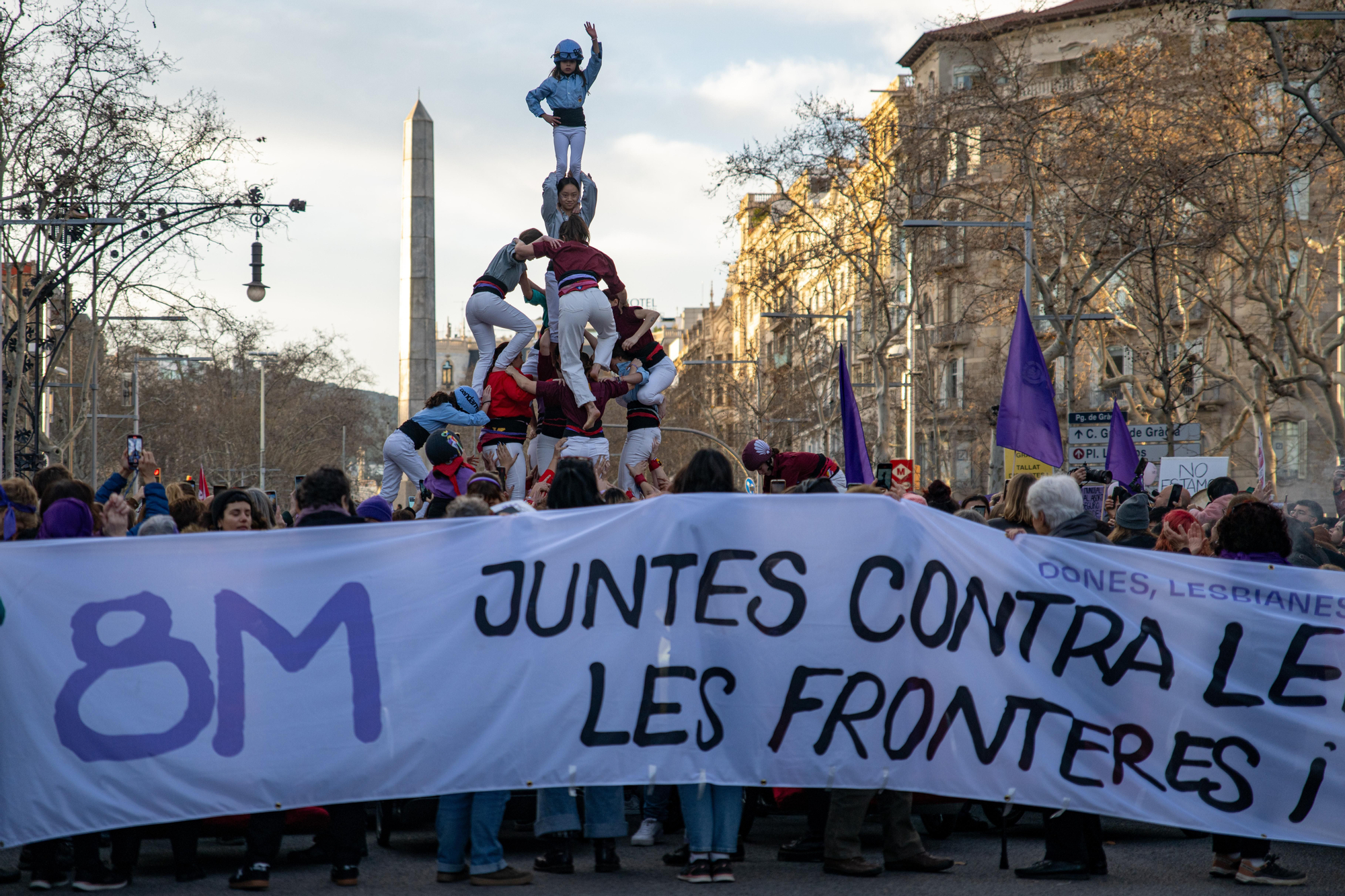 La manifestación mayoritaria de Barcelona.