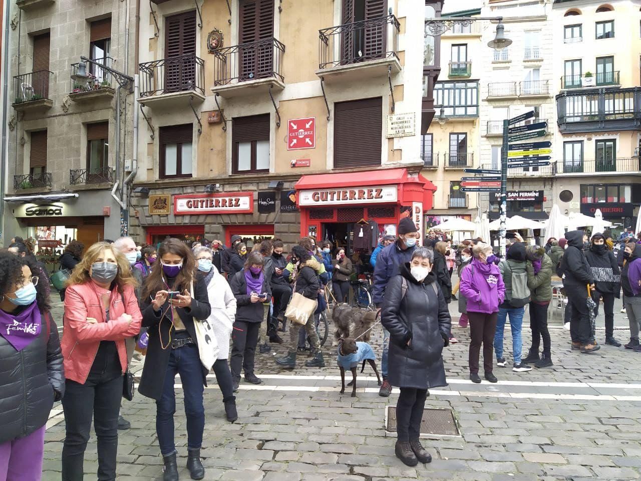 Las imágenes del 8M en Navarra, una jornada con los cuidados en el centro