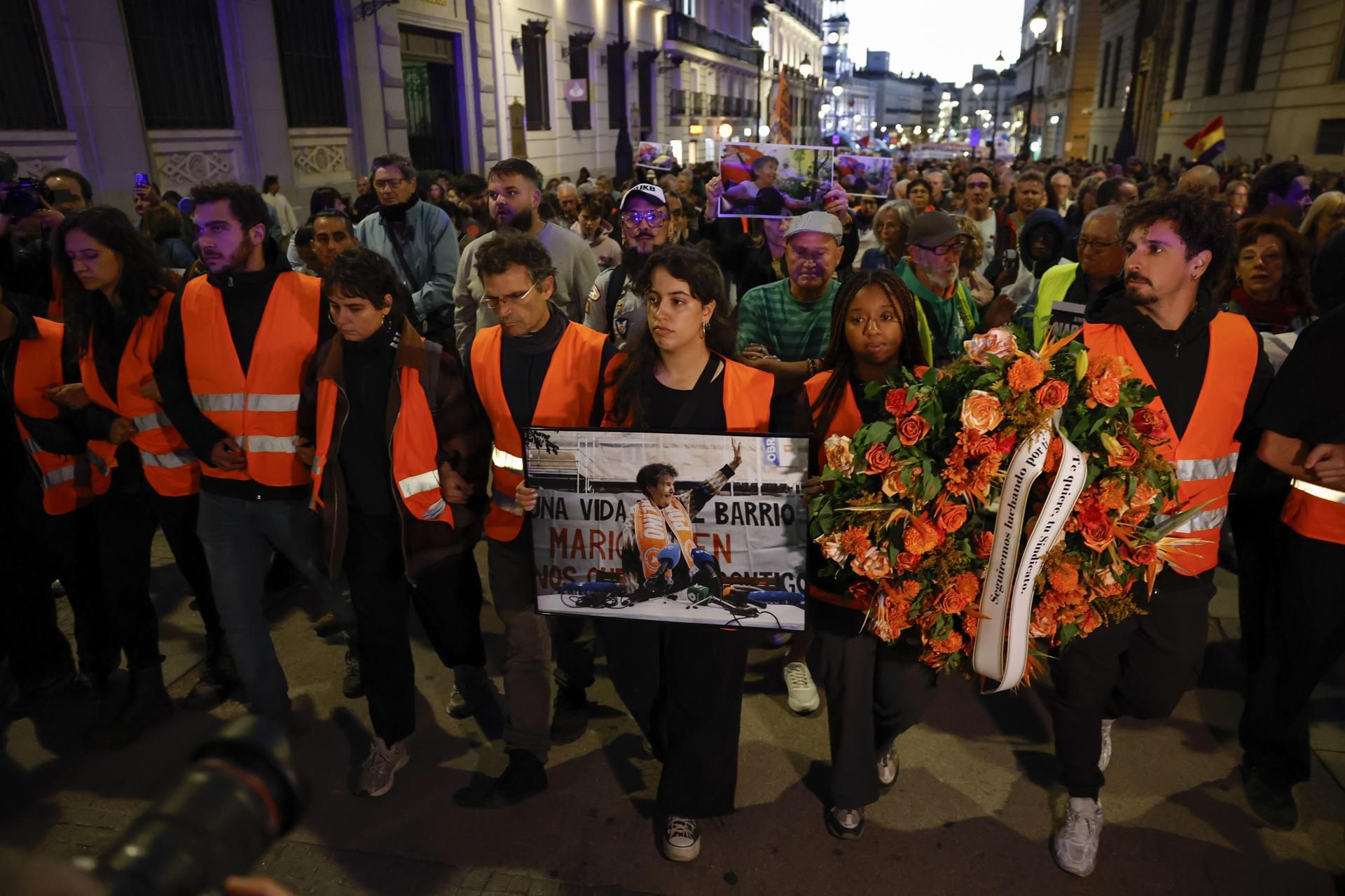 Marcha por Maricarmen desde la Puerta del Sol de Madrid.