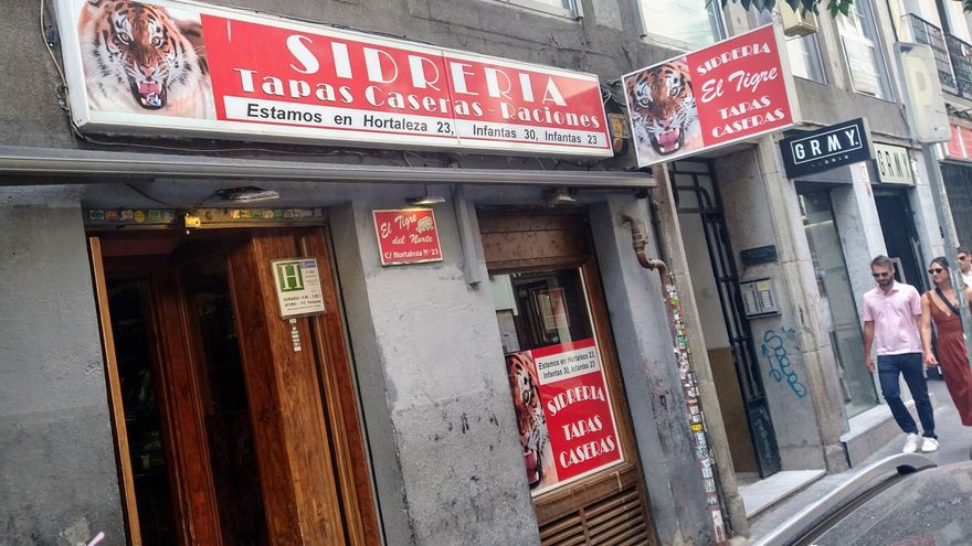 A tiros contra un camarero de la sidrería El Tigre