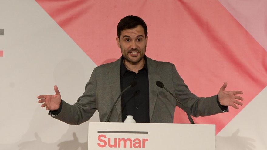 El portavoz de la comisión promotora de Sumar Galicia, Paulo Carlos López
