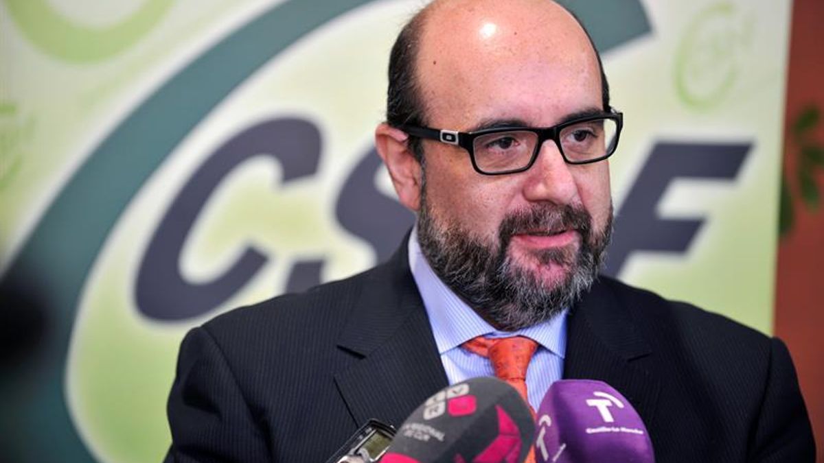 El presidente nacional de CSIF, Miguel Borra