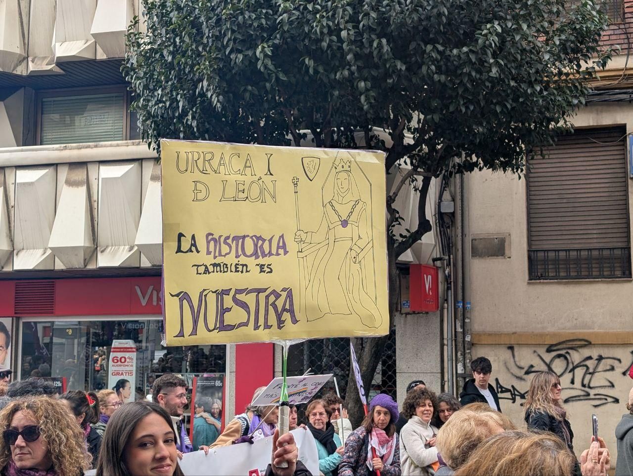 La manifestación del 8M, Día Internacional de las Mujeres, en León