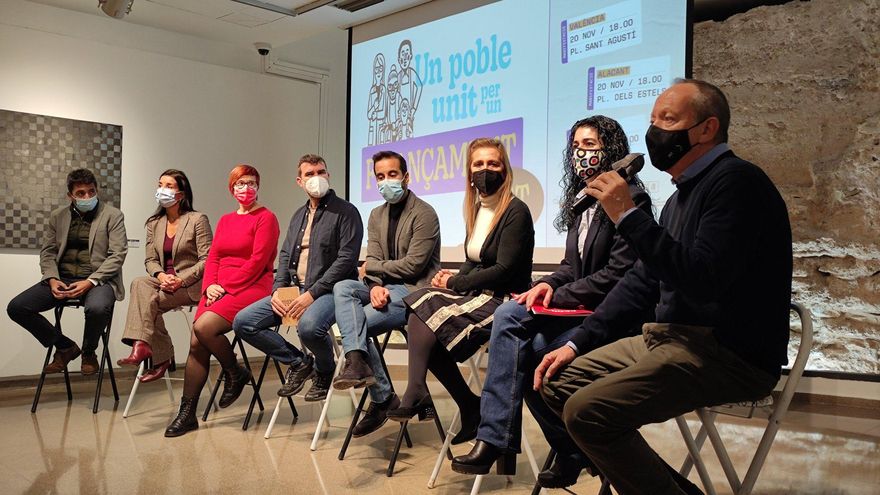 La plataforma por una financiación justa reclama que la unidad en la sociedad civil valenciana se traslade al Congreso