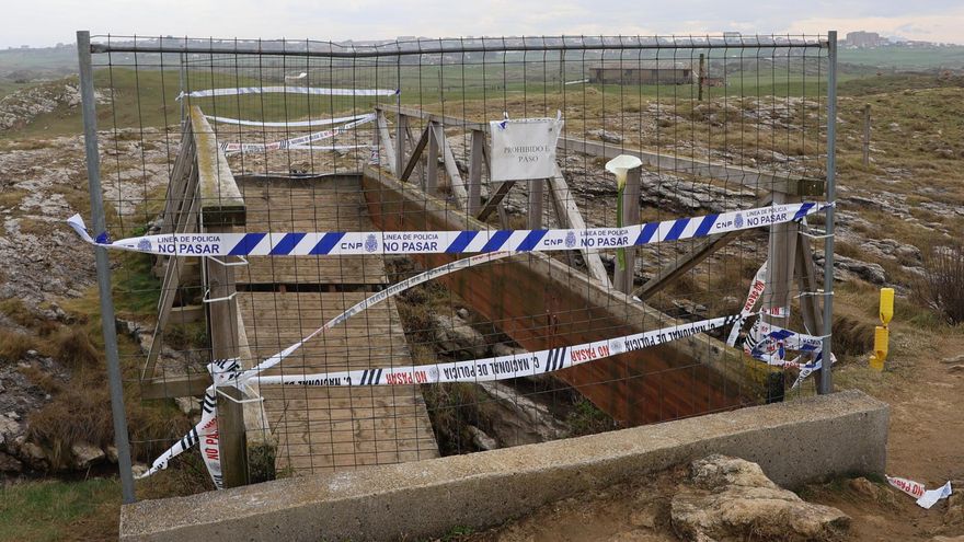 La Policía Científica señala que los tornillos de la pasarela de Santander "estaban muy oxidados"