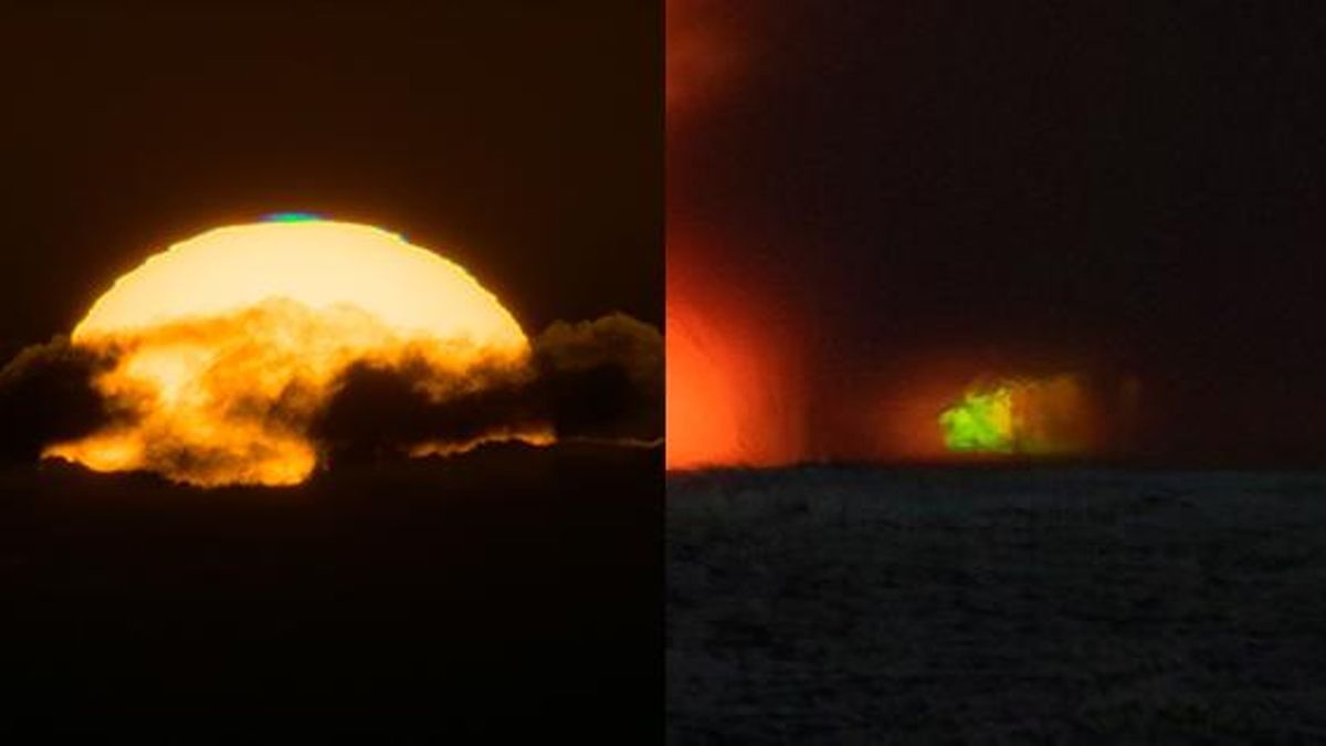 Captados cuatro ‘rayos verdes' en dos días en La Palma