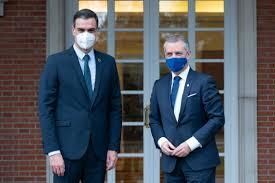 Reunión con Pedro Sánchez en La Moncloa en 2021