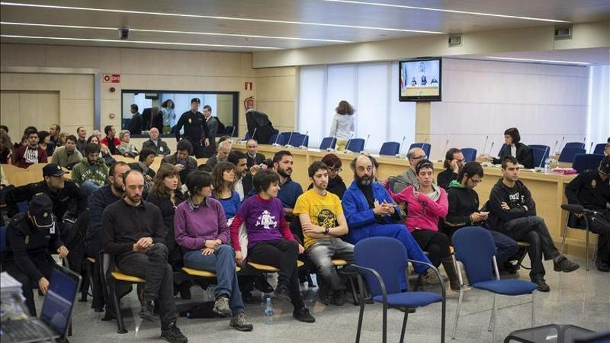 Los juzgados en la Audiencia Nacional durante un momento de la vista