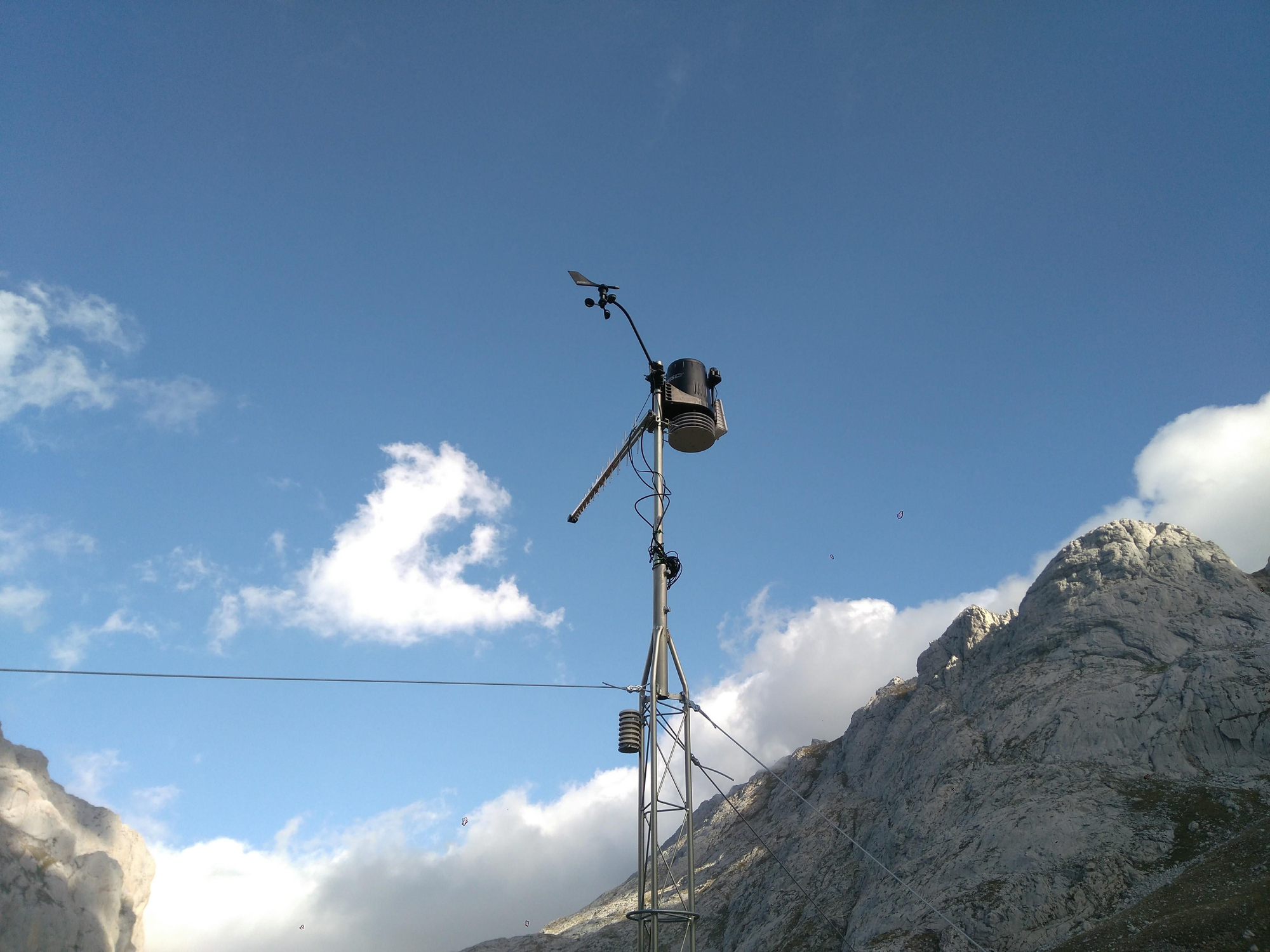 Estación meteorológica de la Vega de Liordes, en el Parque Nacional de los Picos de Europa.