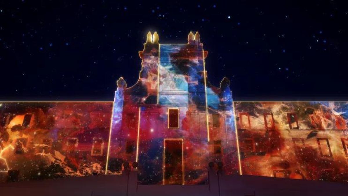 'Videomapping' inmersivo de Condeduque, una de las propuestas navideñas del programa municipal