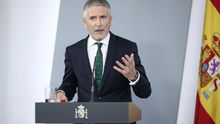 El ministro del Interior, Fernando Grande-Marlaska, en una comparecencia.