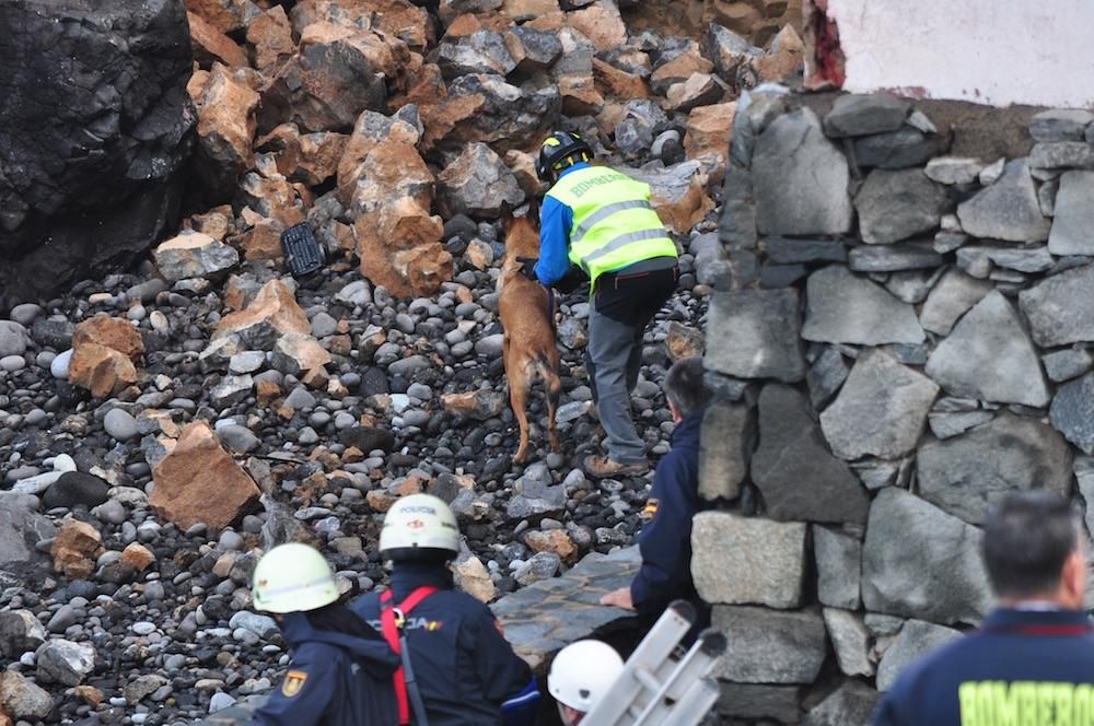 Derrumbe en La Isleta.