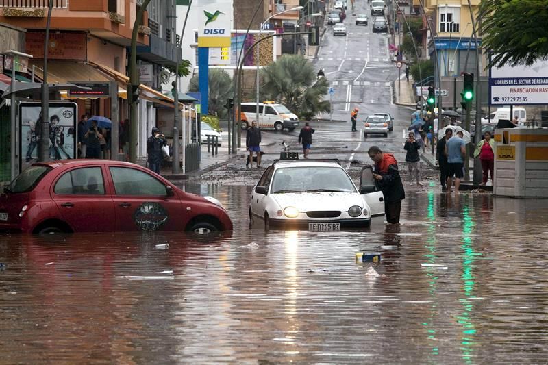 Inundaciones en Tenerife.