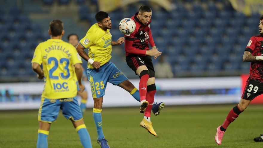 Las Palmas repite derrota y cae en casa ante el Mirandés