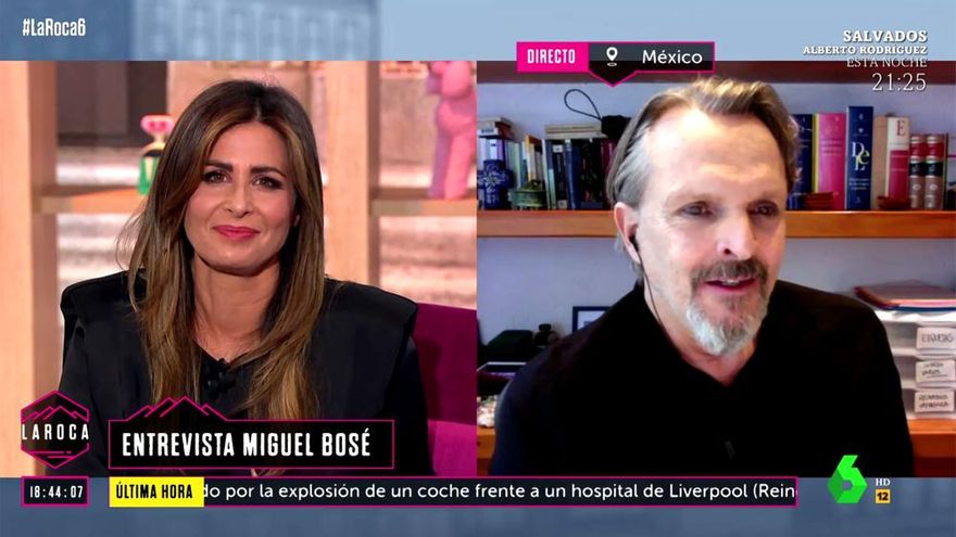 Nuria Roca se justificó por no preguntar a Miguel Bosé sobre el coronavirus