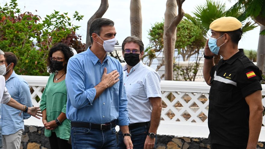 Pedro Sánchez en La Palma.
