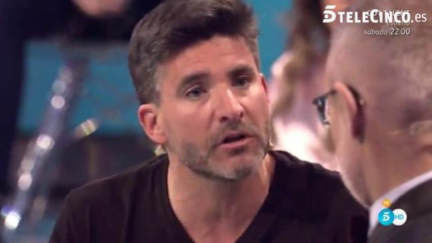 Toño Sanchís, en plató con Jordi González