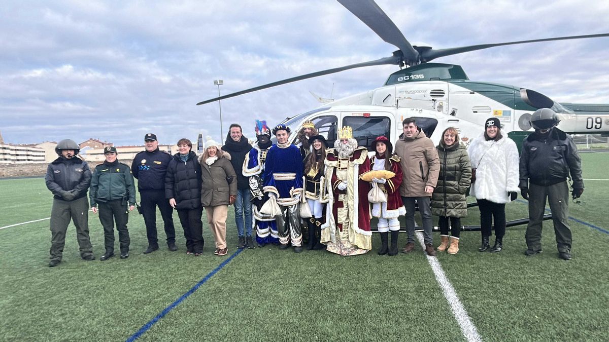 Aterrizaje de los Reyes Magos en Santo Domingo de la Calazada