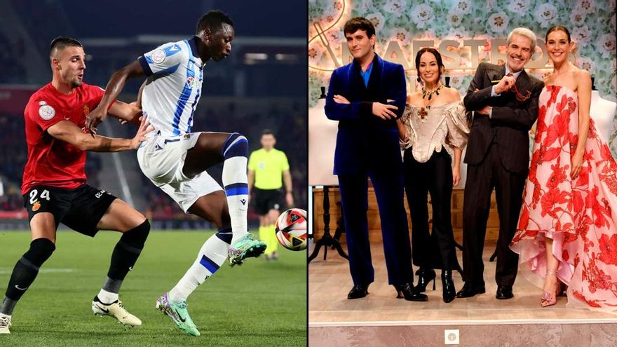 La primera semifinal de la Copa del Rey (12.1%) aprueba en TVE y 'Maestros de la costura' (10%) firma un regreso irregular