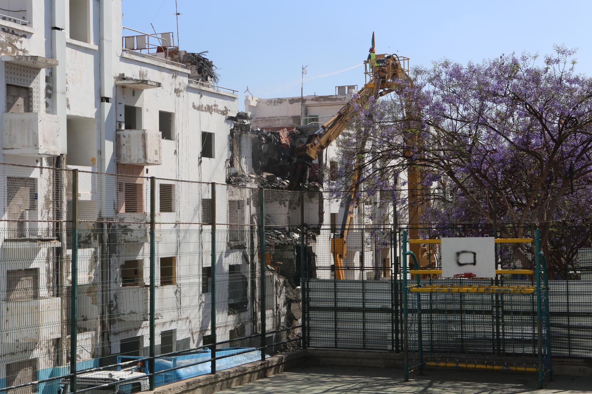 Trabajos de demolición en Tamarecite