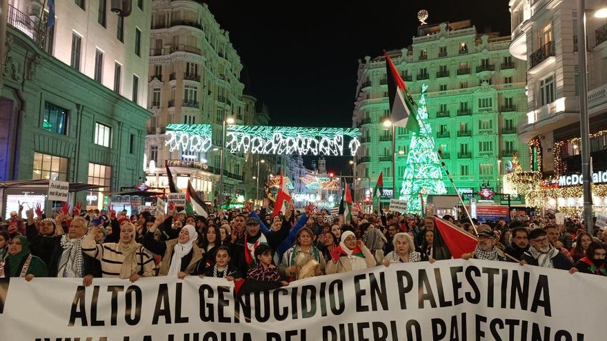 Thousands of people in Madrid ask for a ceasefire in Palestine: "We will continue in the streets until the massacre ends"