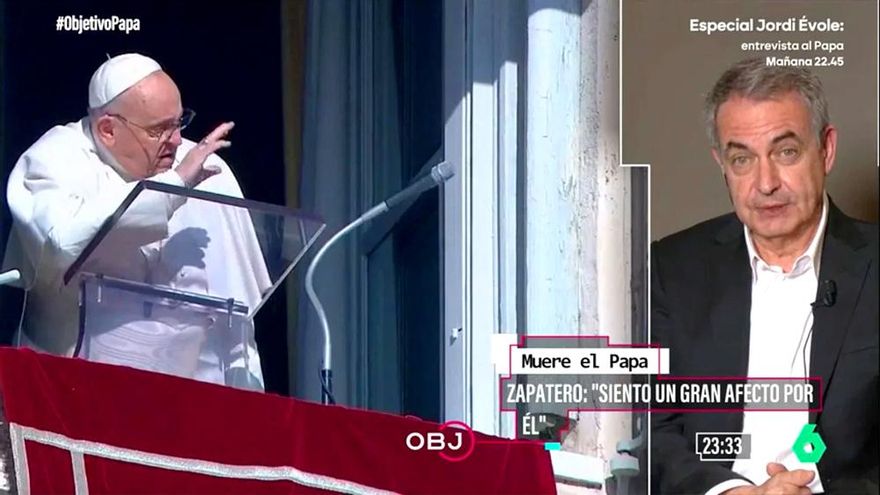 Zapatero habló en laSexta de sus conversaciones con el papa Francisco: "Ya verá cuando se entere la curia"