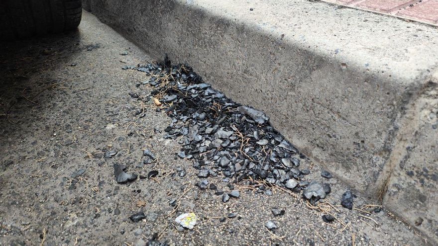 Cenizas desde el Puertito de Güímar.