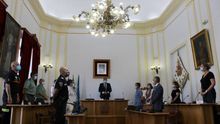 Acto institucional en recuerdo a los fallecidos por el covid- 19 y en agradecimiento a los emeritenses