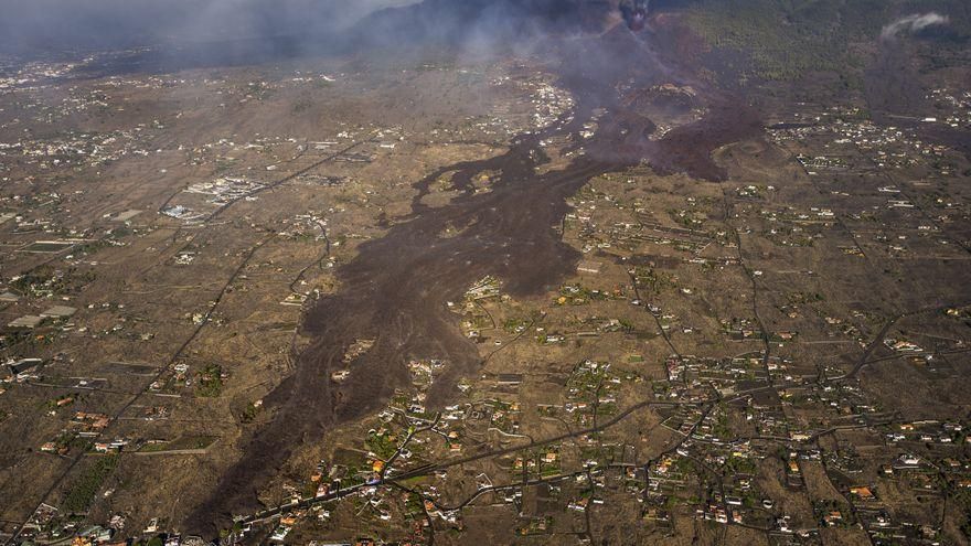 Coladas de lava en La Palma.