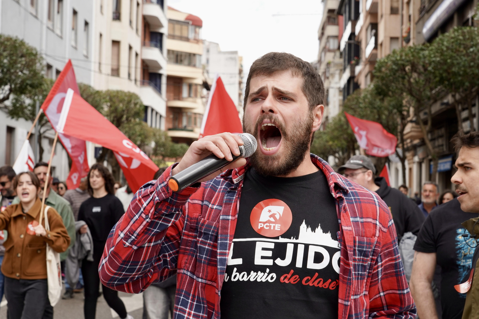 Manifestación del 1 de mayo en la ciudad de León