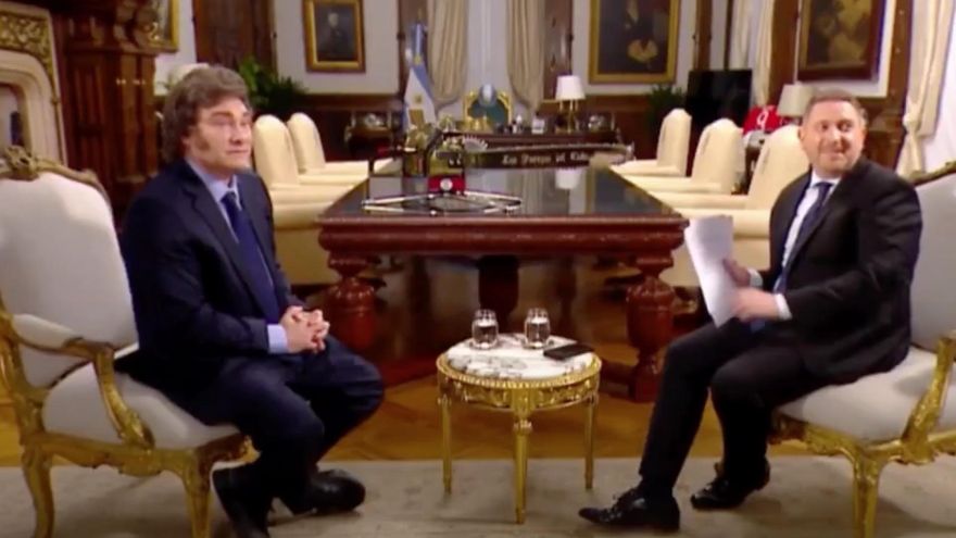 “Te puede traer un quilombo judicial”: el momento de la entrevista a Milei que fue eliminado a petición del Gobierno argentino