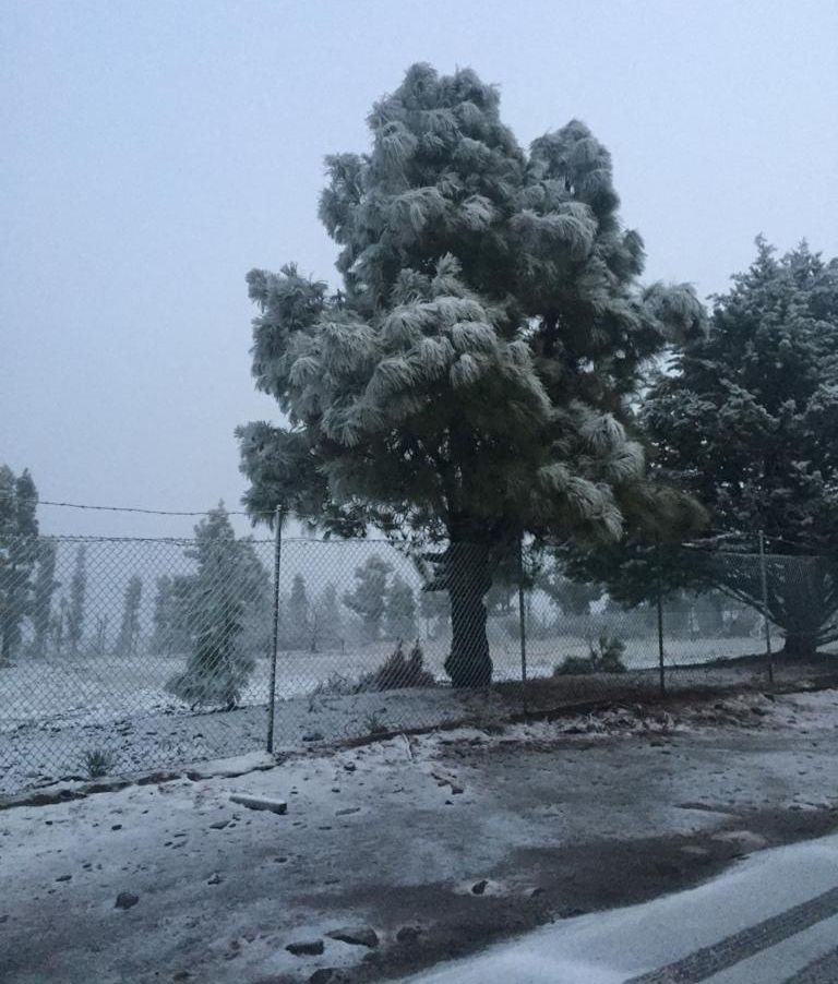 Paisaje helado en Gran Canaria